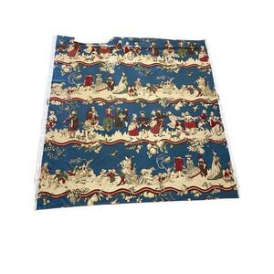 Brunschwig & Fils FABRIC Stanwich Festival HAND PRINT Colonial American Patriot